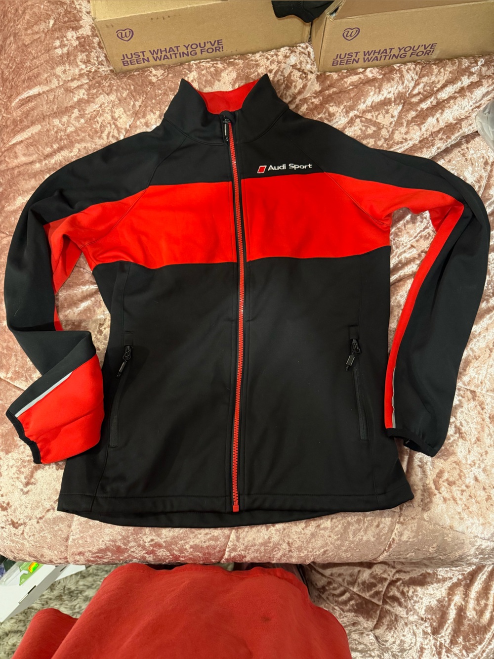Stormtech Audi Black & Red Unisex Zip-Up Sport Jacket